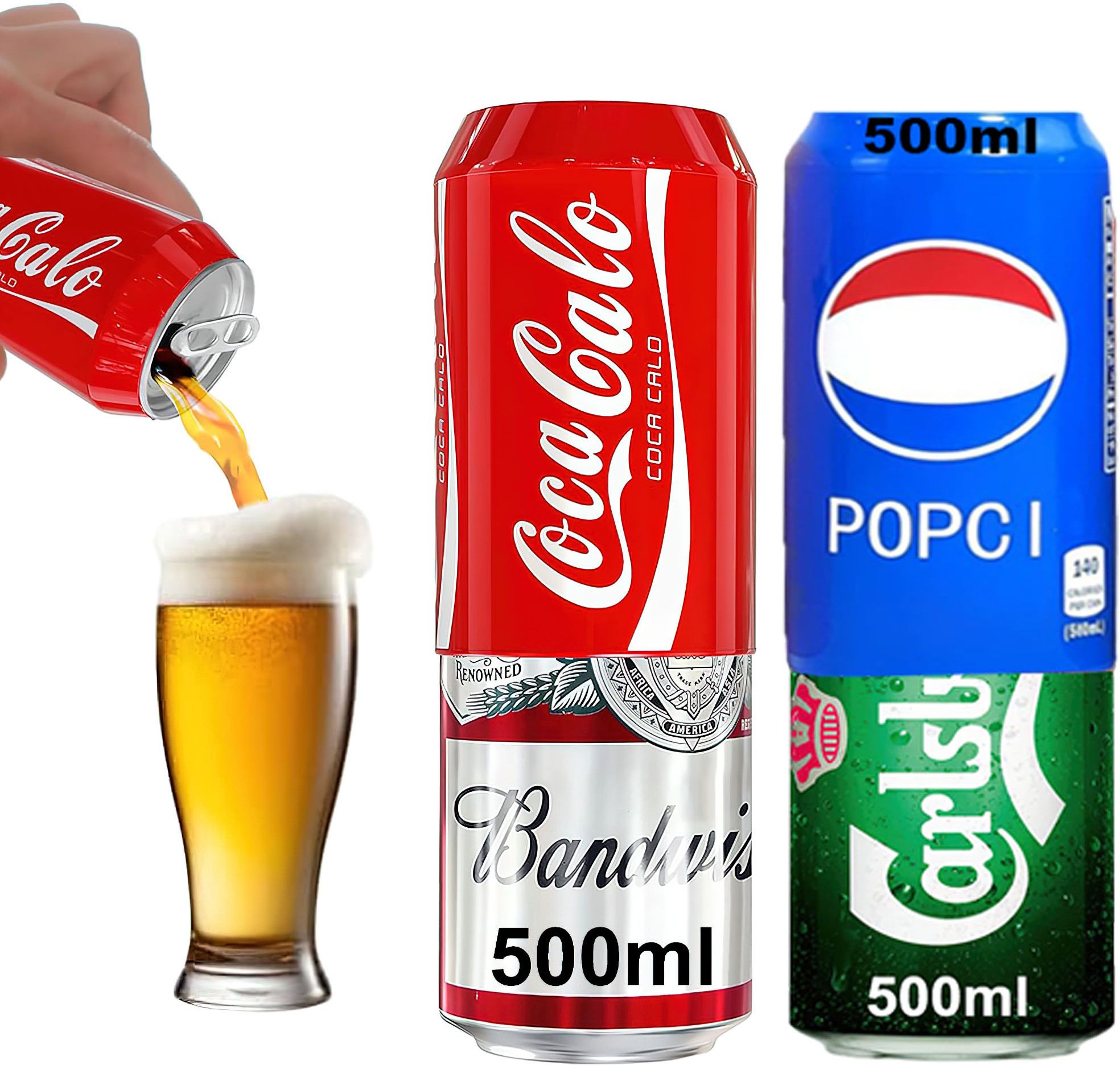 taudi Beer Can Cover 500ml - Bear Can Cover Silicone Sleeves for Hiding and Protecting-picture-43