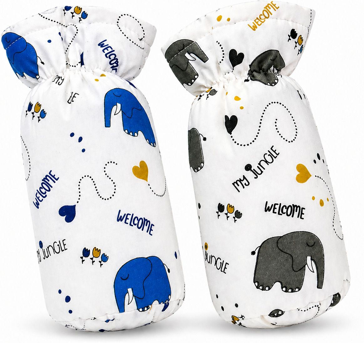 vborn Jungle Elephant Baby Bottle Cover – Soft Cotton Insulated Feeding Bottle Sleeve-picture-20