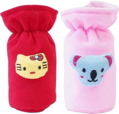 Soft Plush Stretchable Baby Feeding Bottle Cover Cute Animated Cartoon