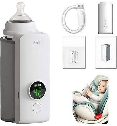 ssjaak Portable Bottle Warmer,Travel-Friendly,Baby Milk Bottle Heating,Cordless-picture-32