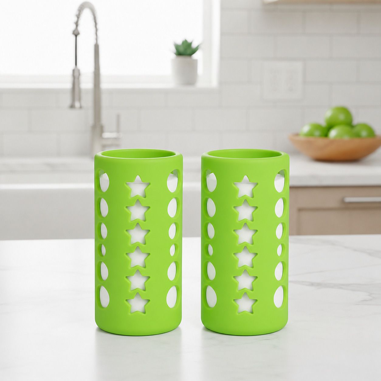 2 PCS 250ml Silicone Baby Feeding Bottle Cover | Insulated Protection for Babies-image-26