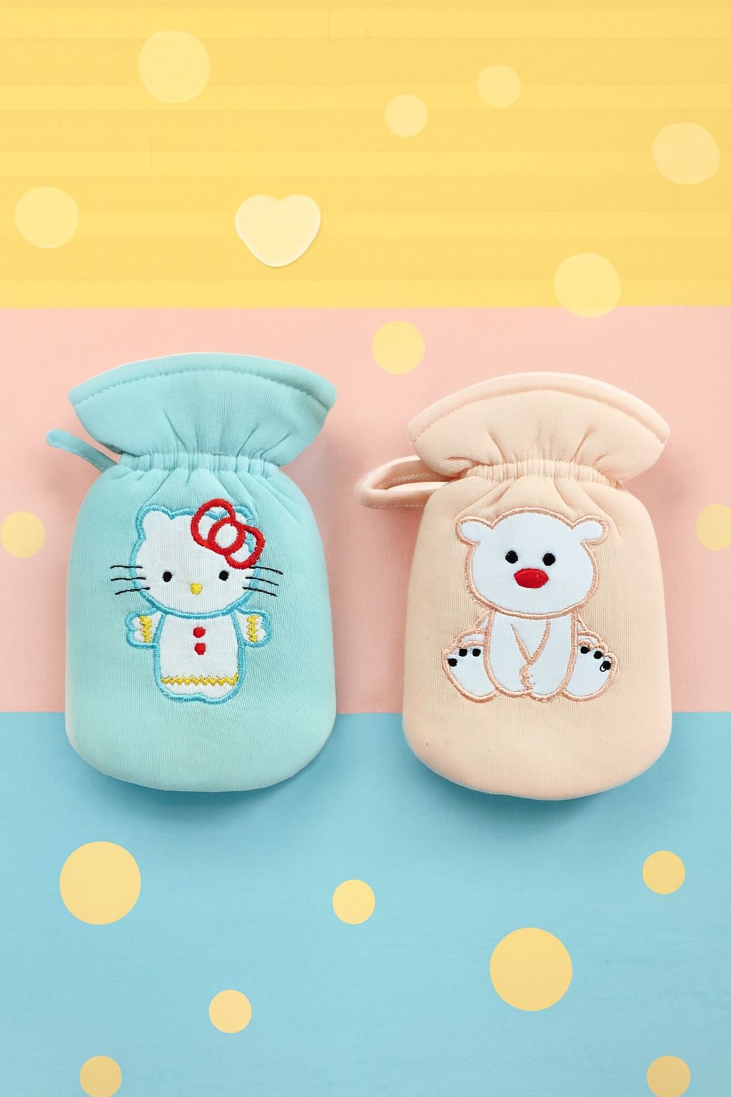Washable Soft Baby Bottle Covers for Boys & Girls - 2 Pack Hosiery-image-3