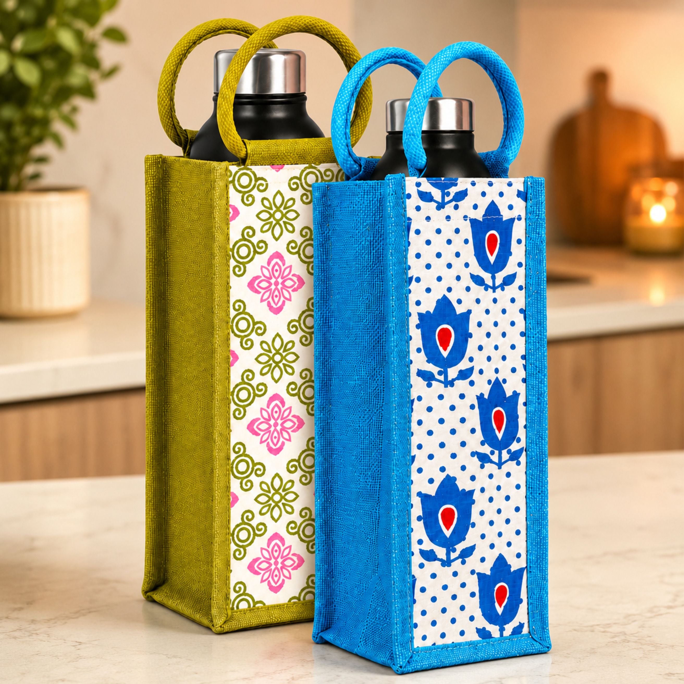 Jute Water Bottle Carry Bag | Reusable Eco-Friendly Bottle Cover, 2L-image-35