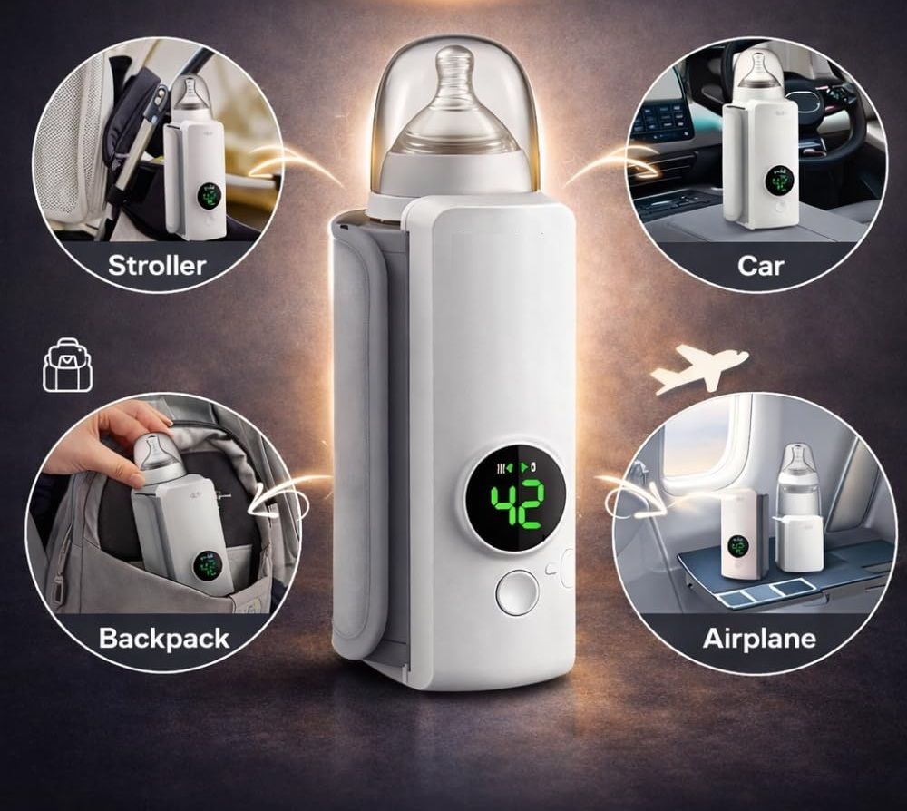 Portable Bottle Warmer for Infant Feeding with Smart Heat Control-image-29