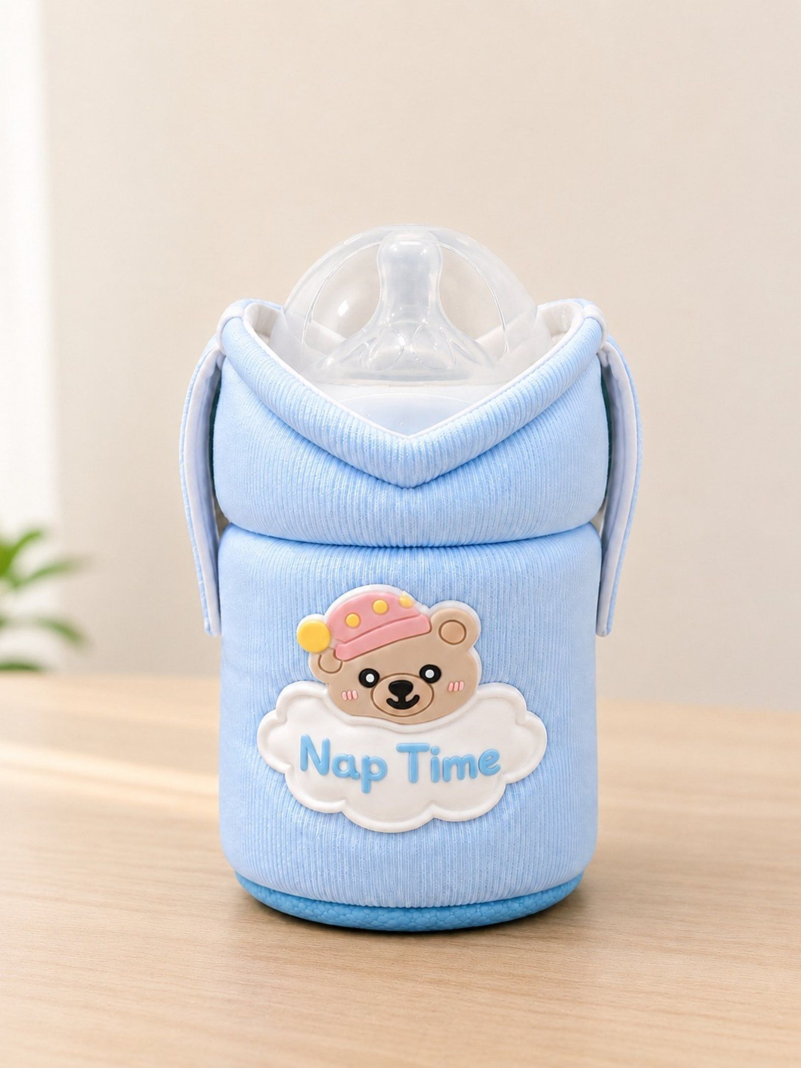 Baby Feeder Cover Sleeve with Handles | Soft Water Resistant Bottle Cover-image-5