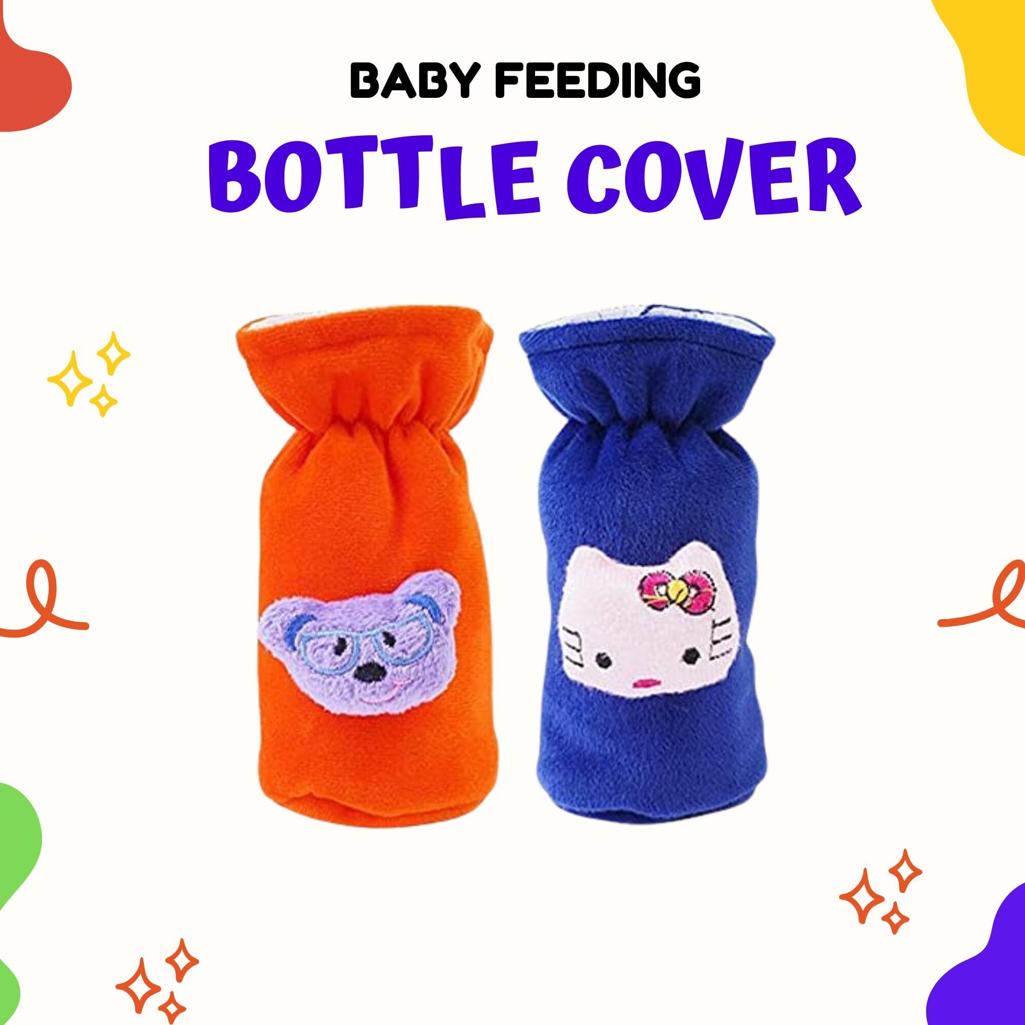 mw prints Bottle Cover for Feeders Soft Stretchable Baby Feeding Bottle Cover 130-250 Ml-picture-36