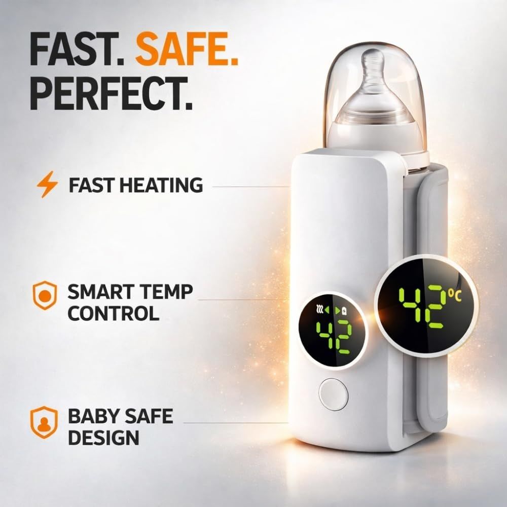 wundervox Portable Cordless Milk Warmer with Heat Retention Function-picture-23