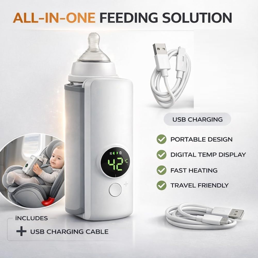 wundervox Baby Bottle Warmer with Adjustable Temperature & USB Charging-picture-29