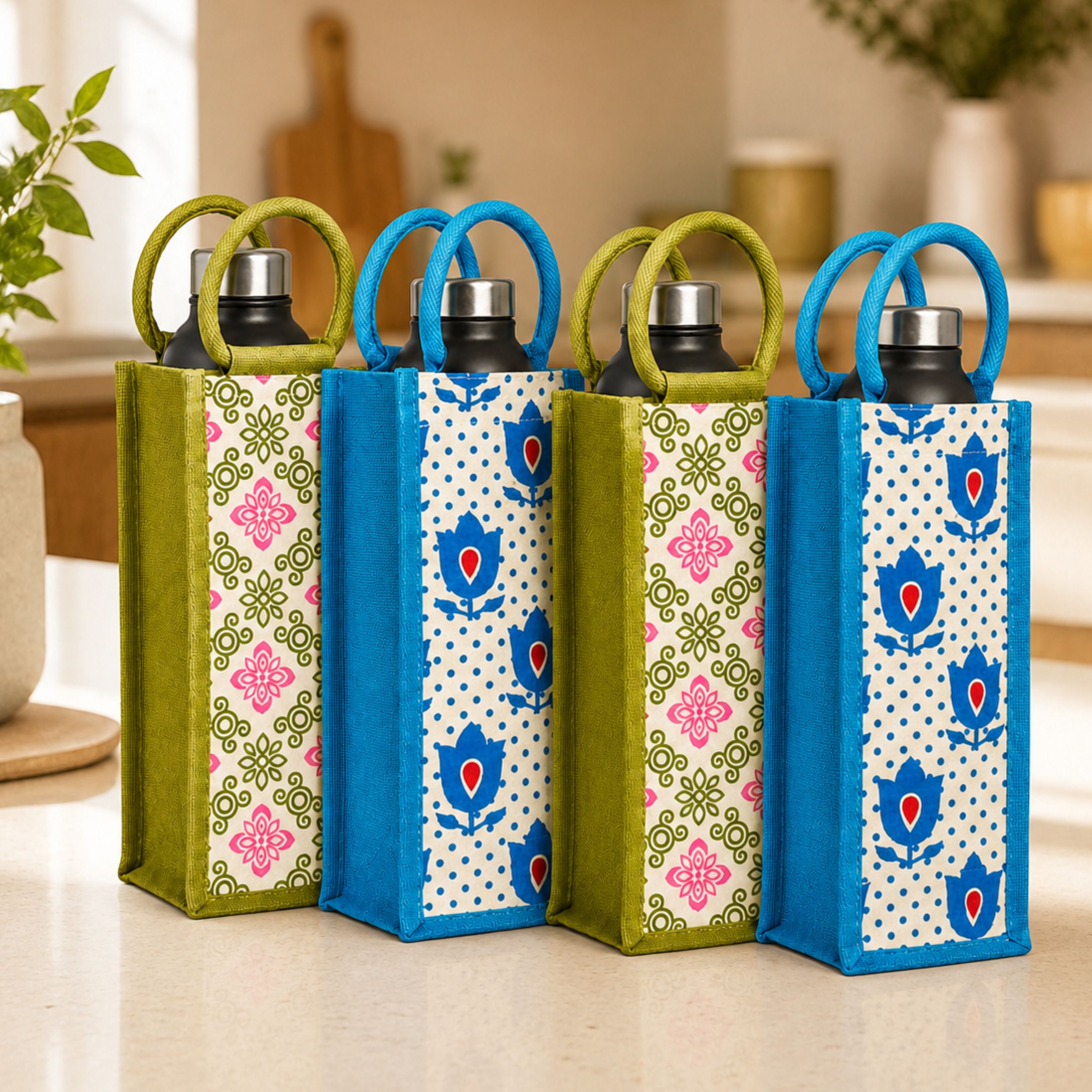 Jute Water Bottle Carry Bag | Reusable Eco-Friendly Bottle Cover, 2L-image-34