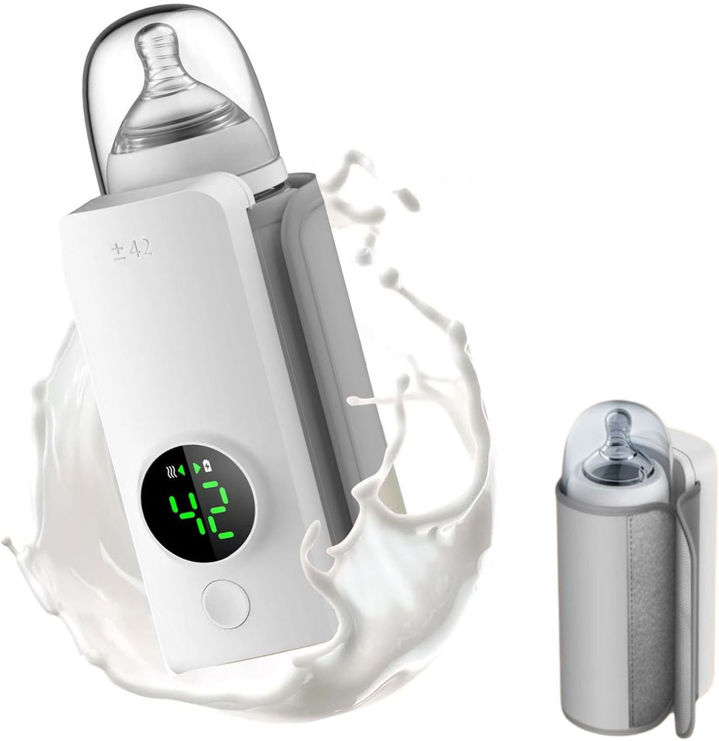 Portable USB Smart Bottle Warmer Fast Heating Baby Milk Heater Device-image-16