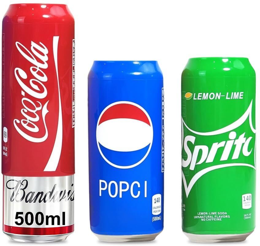 3 Pack Silicone Sleeves for Cans Fits 500ml Beverages Can Covers Wraps