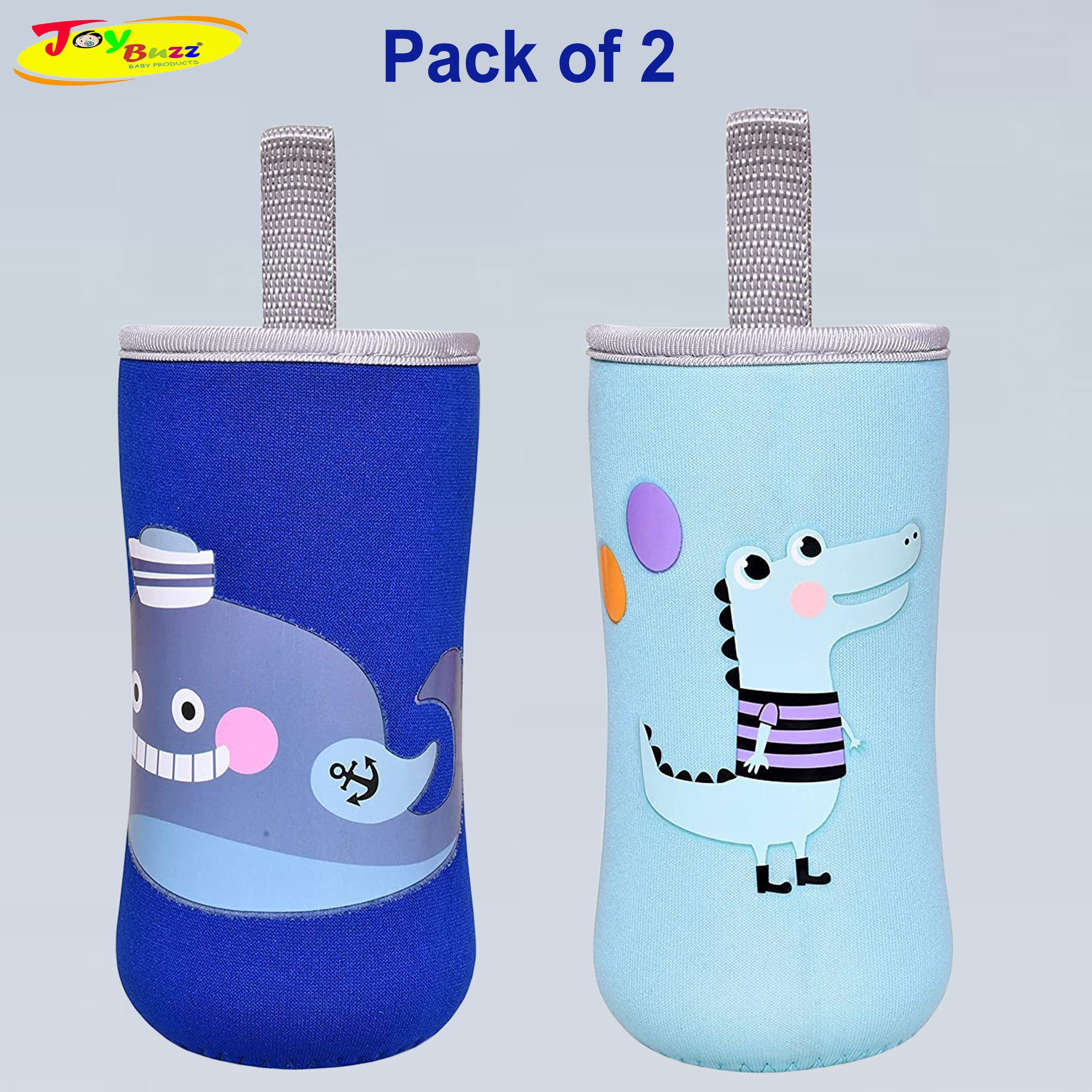 joy buzz Adjustable Feeding Bottle Cover Slim Neck Milk/Water Bottles Cover - Pack of 2-picture-43