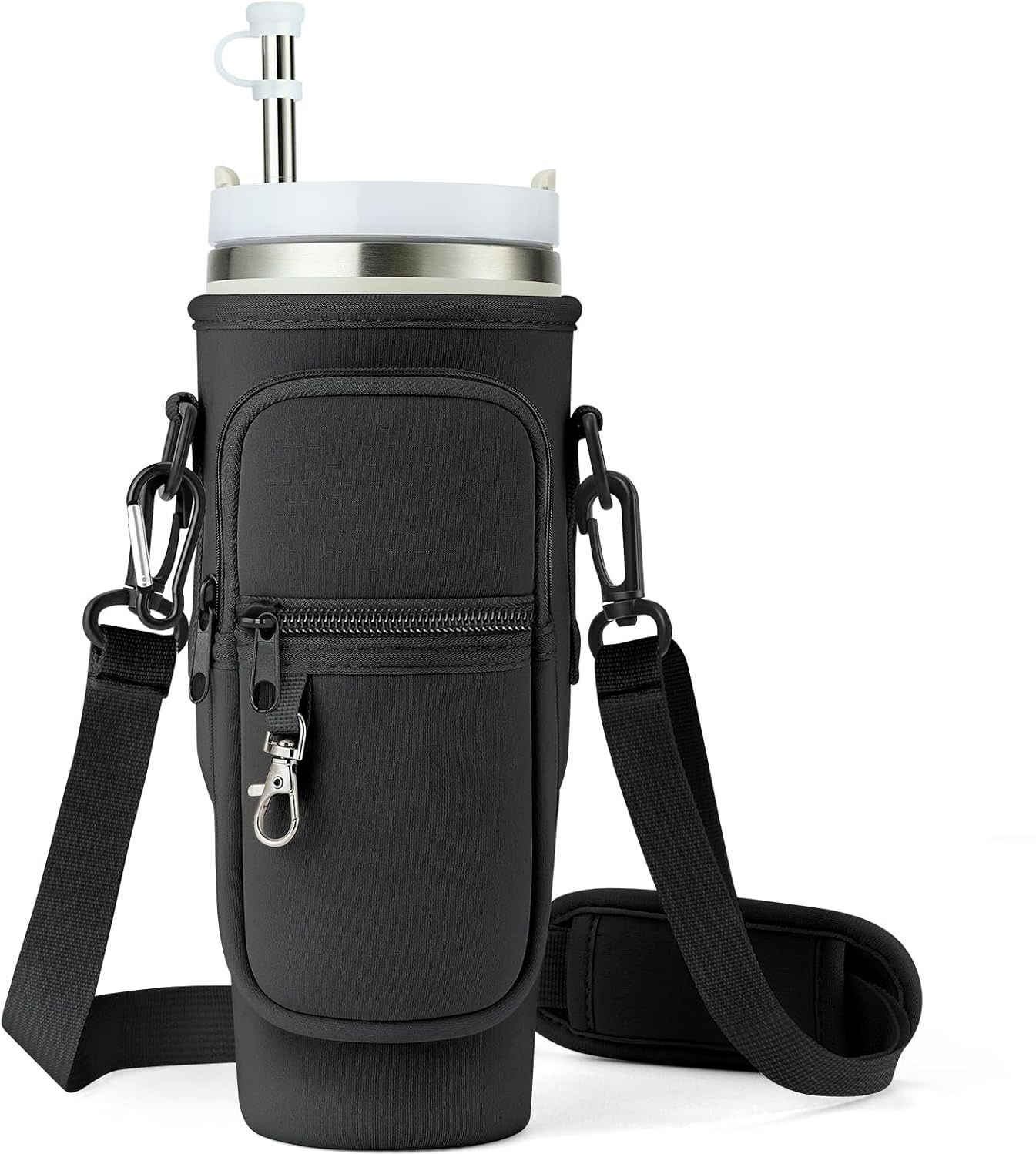Water Bottle Holder Pouch with Adjustable Strap-Tumbler Not Included-image-32