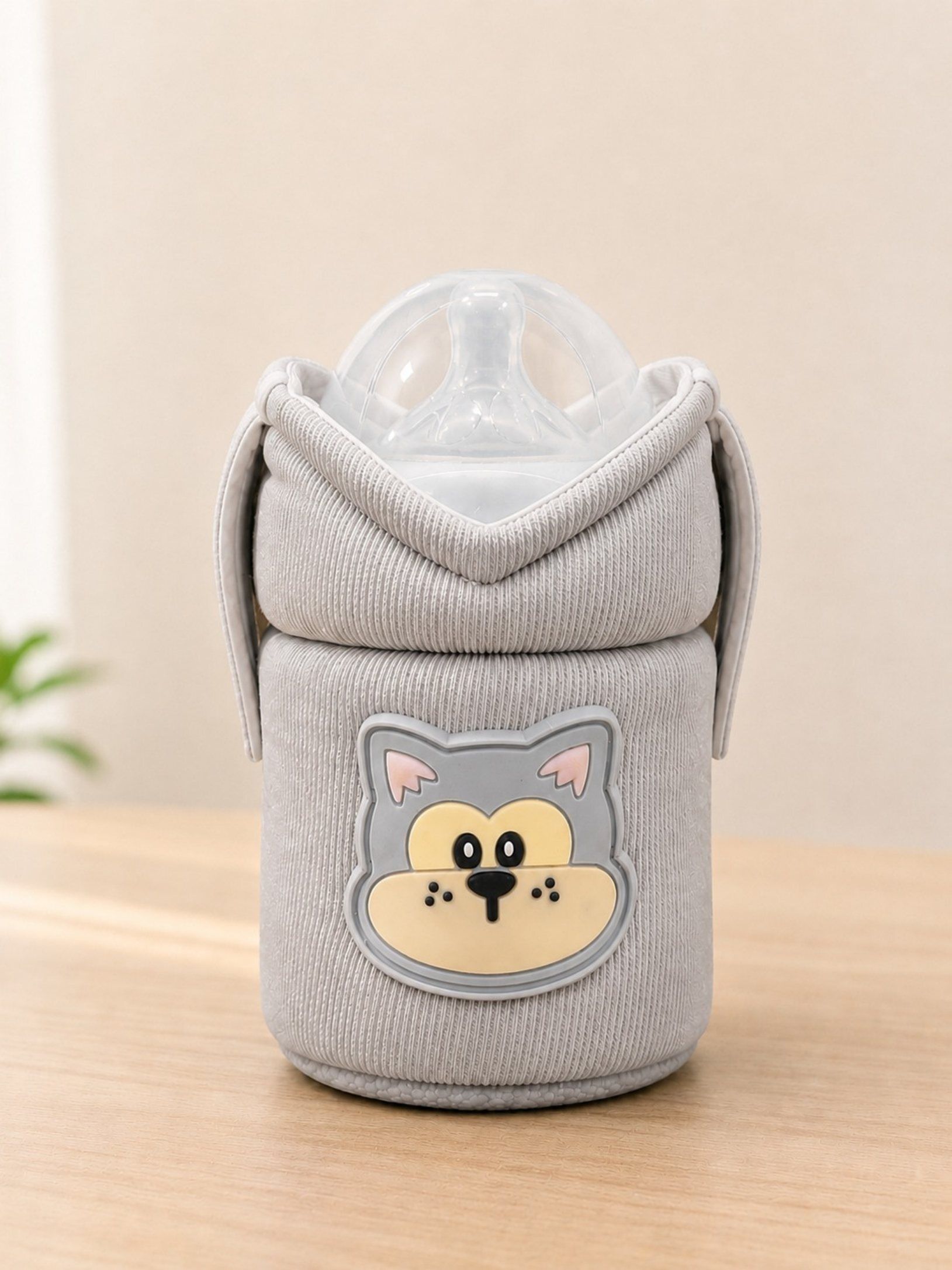 the little lookers Baby Feeder Cover Sleeve with Handles | Soft Water Resistant Bottle Cover-picture-12
