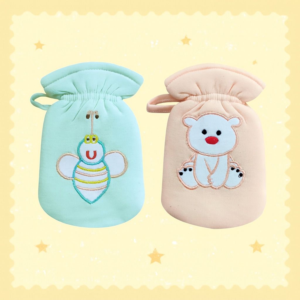 mw prints Washable Soft Hosiery Baby Bottle Covers for Boys & Girls - 2 Pack-picture-27