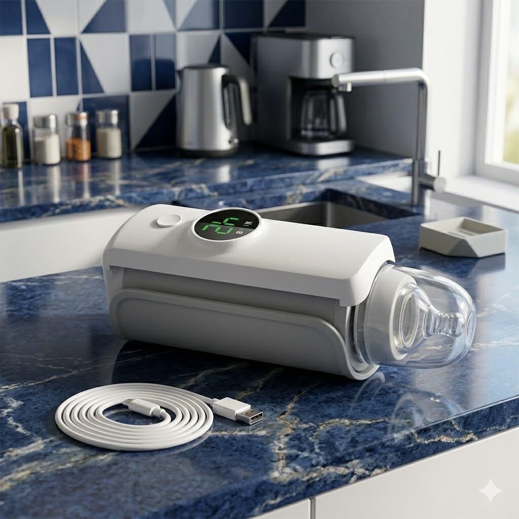 Waterless Baby Bottle Warmer for Safe & Uniform Milk Heating-image-13