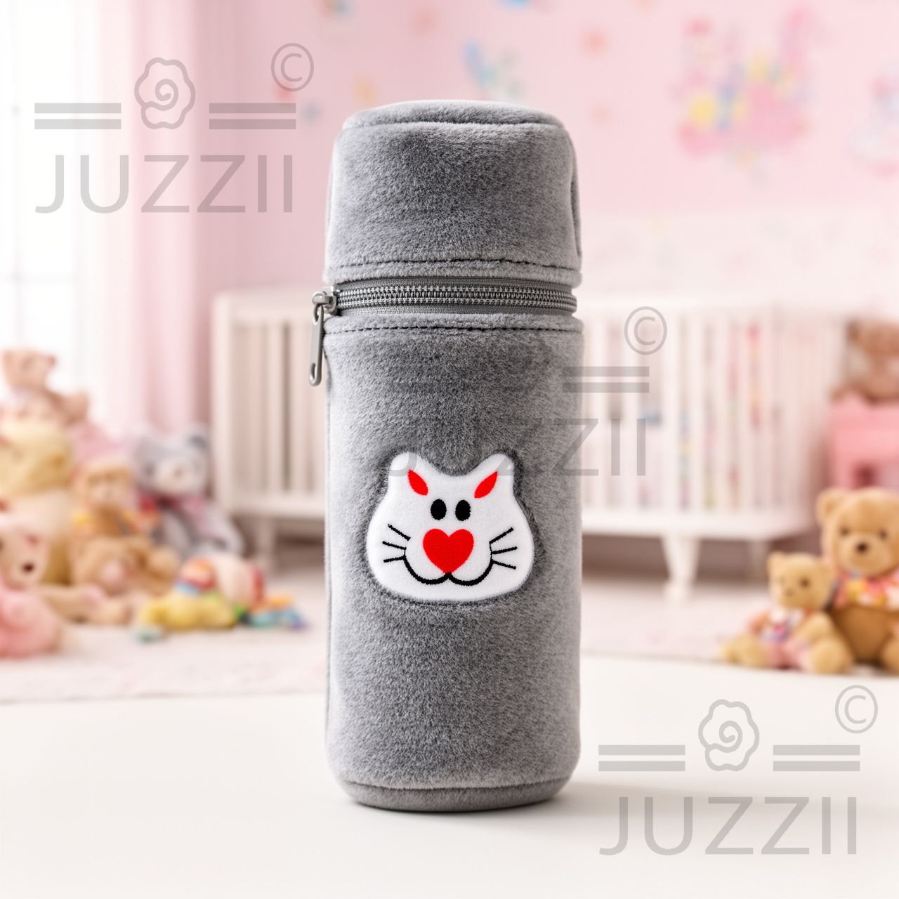 juzzii Premium Velvet Baby Bottle Cover|Feeding Bottle Warmer Cover with Zip| 60-125 Ml-picture-26