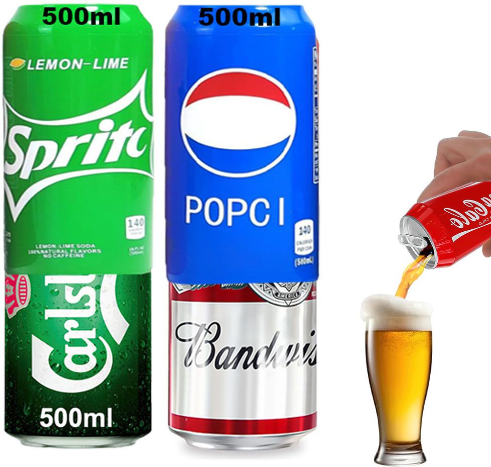 Beer Can Cover 500ml, Bear Can Cover, Silicone Sleeve for Soda Tin Cans, 2 Pcs-image-25
