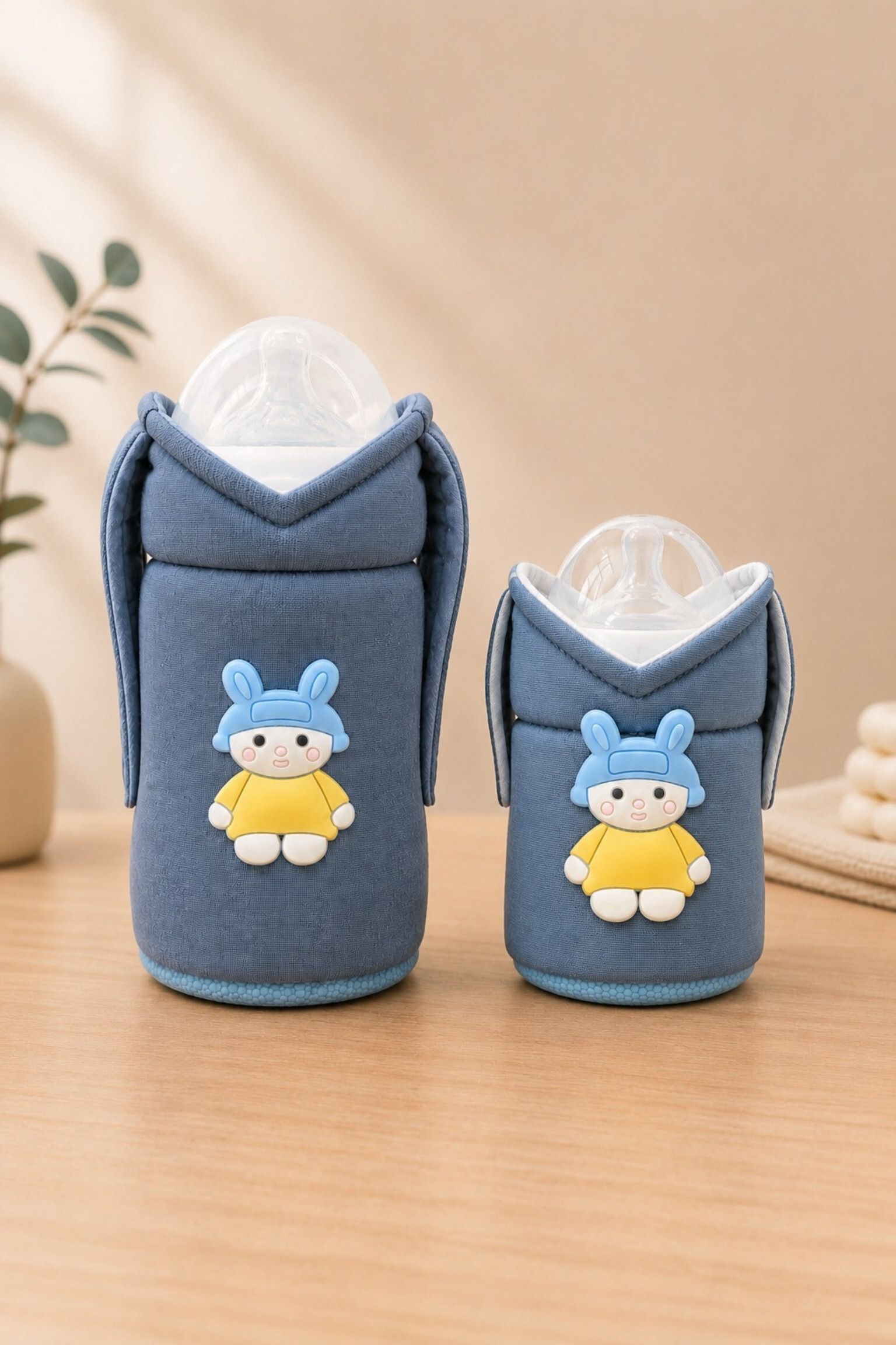 the little lookers Baby Feeder Cover Sleeve with Handles | Soft Water Resistant Bottle Cover-picture-11