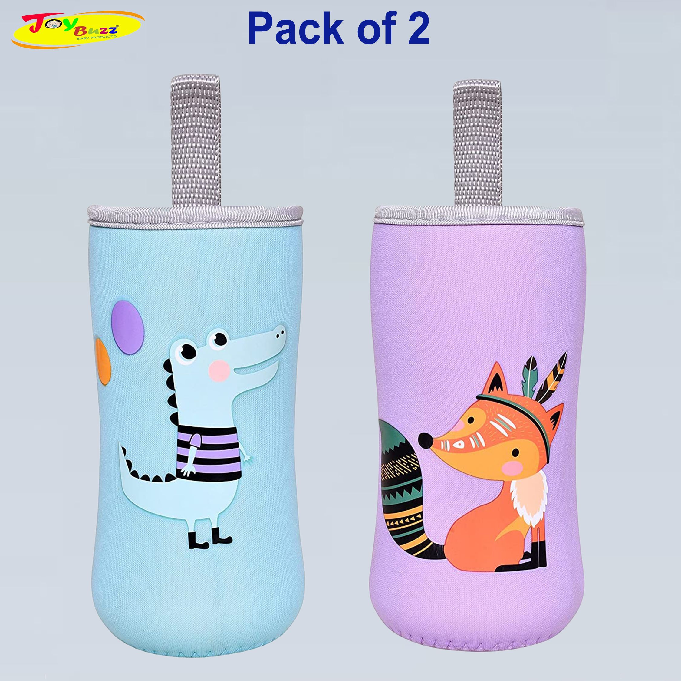 joy buzz Adjustable Feeding Bottle Cover Slim Neck Milk/Water Bottles Cover - Pack of 2-picture-32