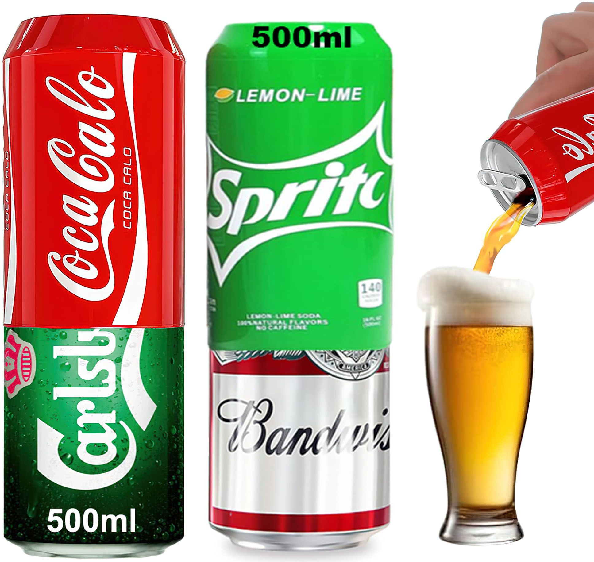 Beer Can Cover 500ml, Bear Can Cover, Silicone for Hiding Soda and Cold Drinks-image-35