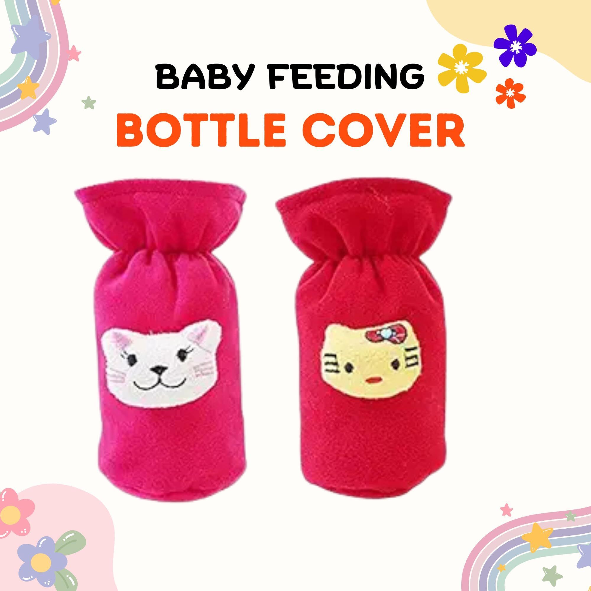 mw prints Bottle Cover for Feeders Soft Stretchable Baby Feeding Bottle Cover 130-250 Ml-picture-21