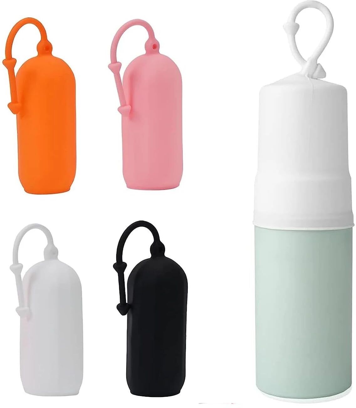 inovera 4 Pieces Travel Bottle Toiletry Bag Covers - Leak Proof Bottles Sleeves-picture-3