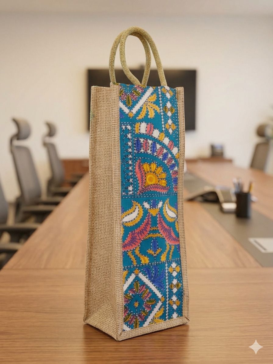 Premium Jute Bottle Bag with Beautiful-image-12