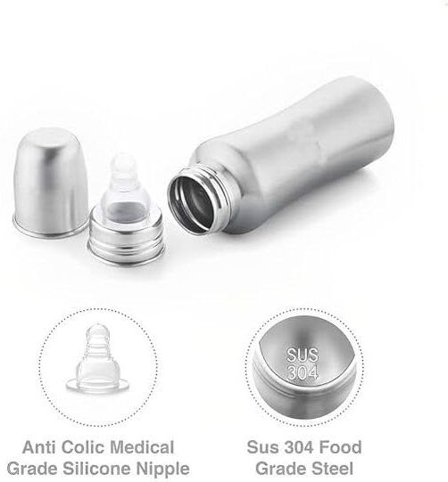 Baby Bottle 240 ml Medium Flow Nipple