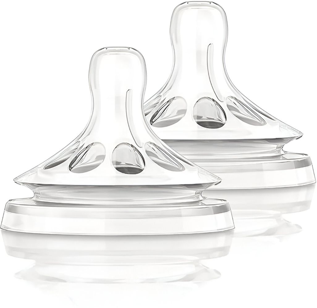 Natural Silicone Teat/Nipple with Comfort Petals,BPA-Free (Pack of 2) Medium Flow Nipple-image-28