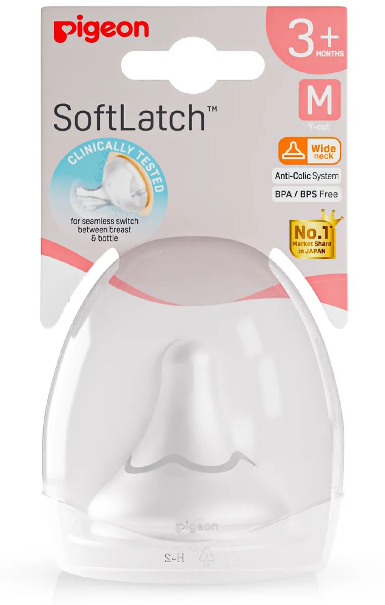 Softlatch Peristaltic plus Nippl Case 3M Plus (M) Medium Flow Nipple