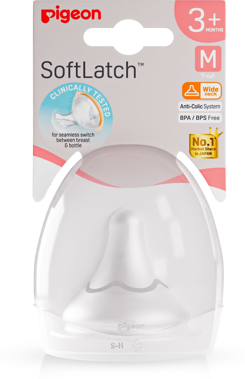 Anti-Colic Essential Teat/Baby Feeding Bottle Nipple for Slim Neck Bottle, 1pcs Fast Flow Nipple