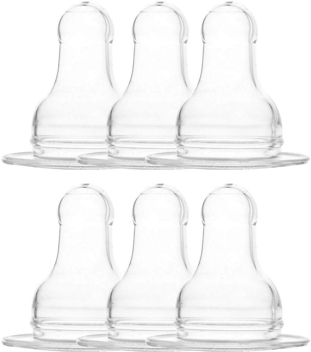 Anti-Colic Silicone Teat/Nipple for Baby Feeding Bottle, 0m+ Variable Flow Nipple-image-24