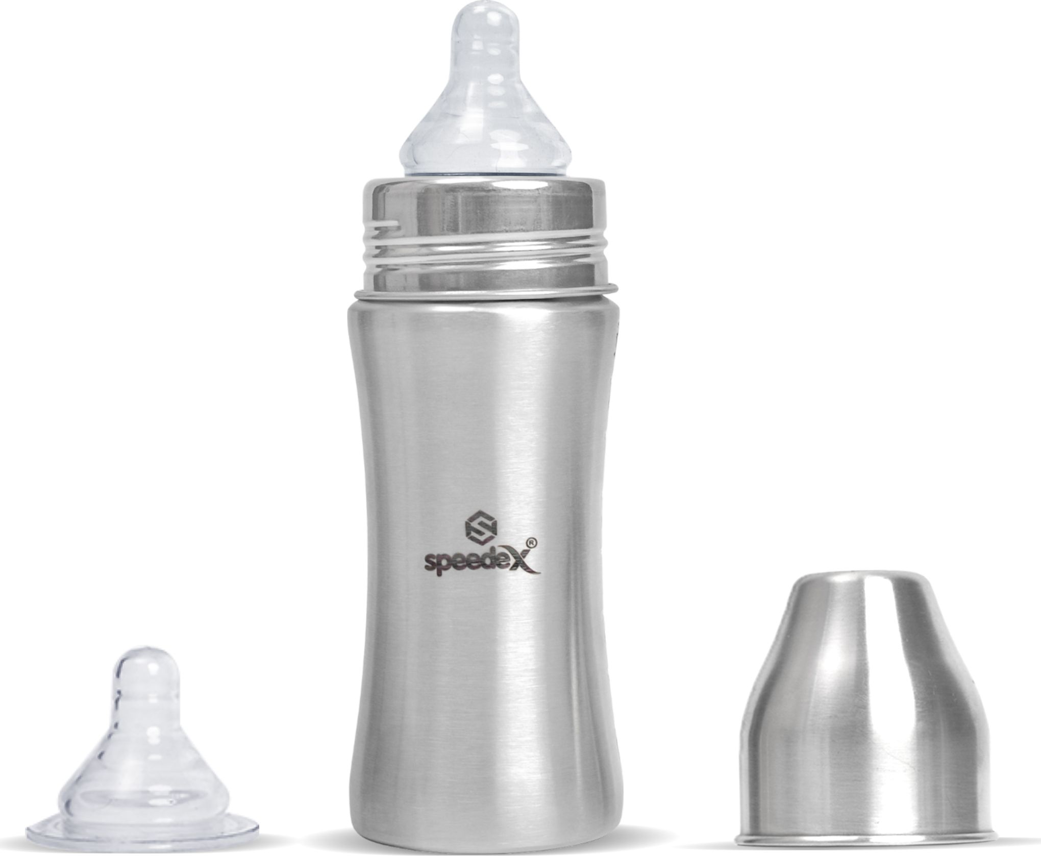 speedex Stainless Steel Baby Feeding Bottle Anti - colic, BPA-Free , safe New Born Flow Nipple-picture-43