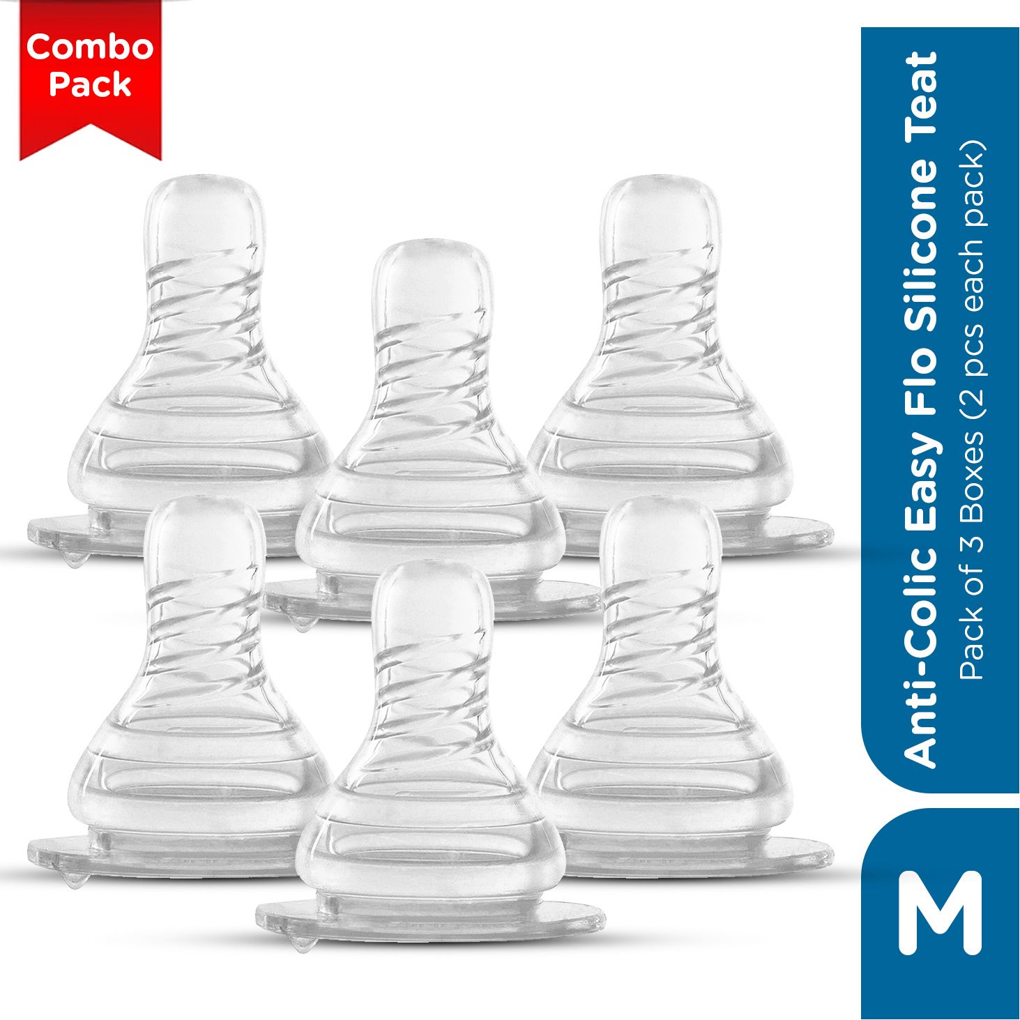 meemee Anti-Colic Easy Flo Silicone Teat Fast Flow Nipple-picture-14