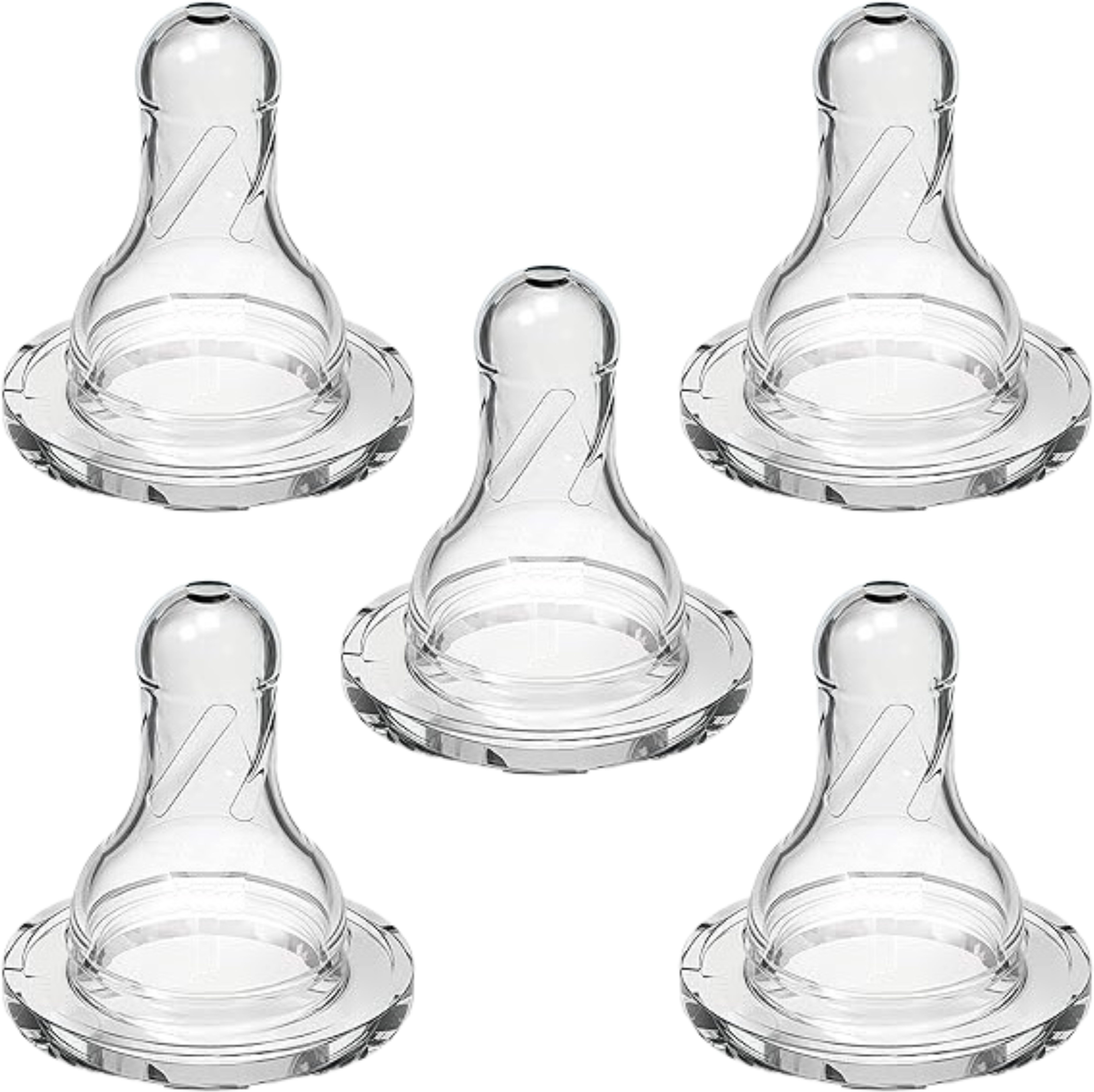 Premium Natural Liquid Silicone Nipple For Regular Neck Feeding Bottles Feeders Medium Flow Nipple