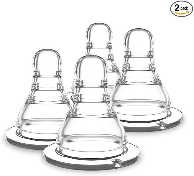 Premium Baby Care-Soft & Flexible Silicone Feeding Fast Flow Nipple-image-32