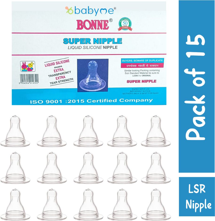 Liquid Silicon Nipple Anti-Colic Feeding Nipple for baby/Kids Medium Flow Nipple-image-34