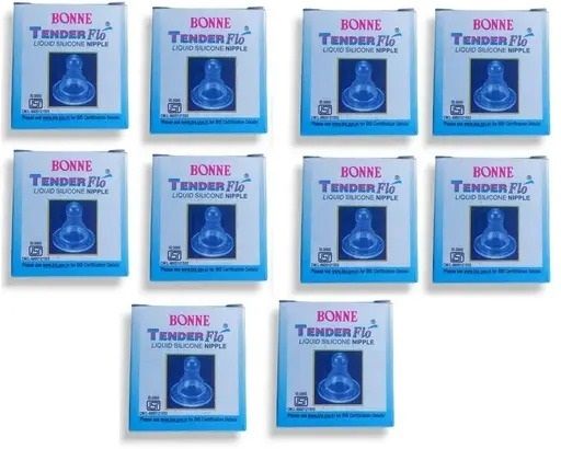 Gentle Flow Nipples for All Type Feeding Bottles (pack of 10 nipple) Slow Flow Nipple