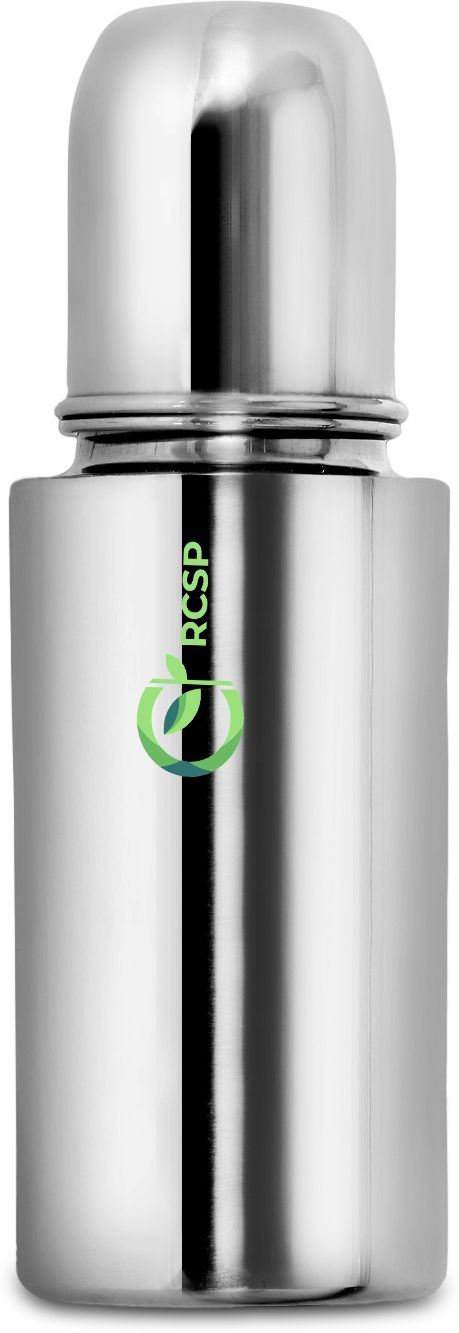 Stainless Steel Baby Feeding Bottle Milk Bottle 250ml with Silicone NippleBaby New Born Flow Nipple