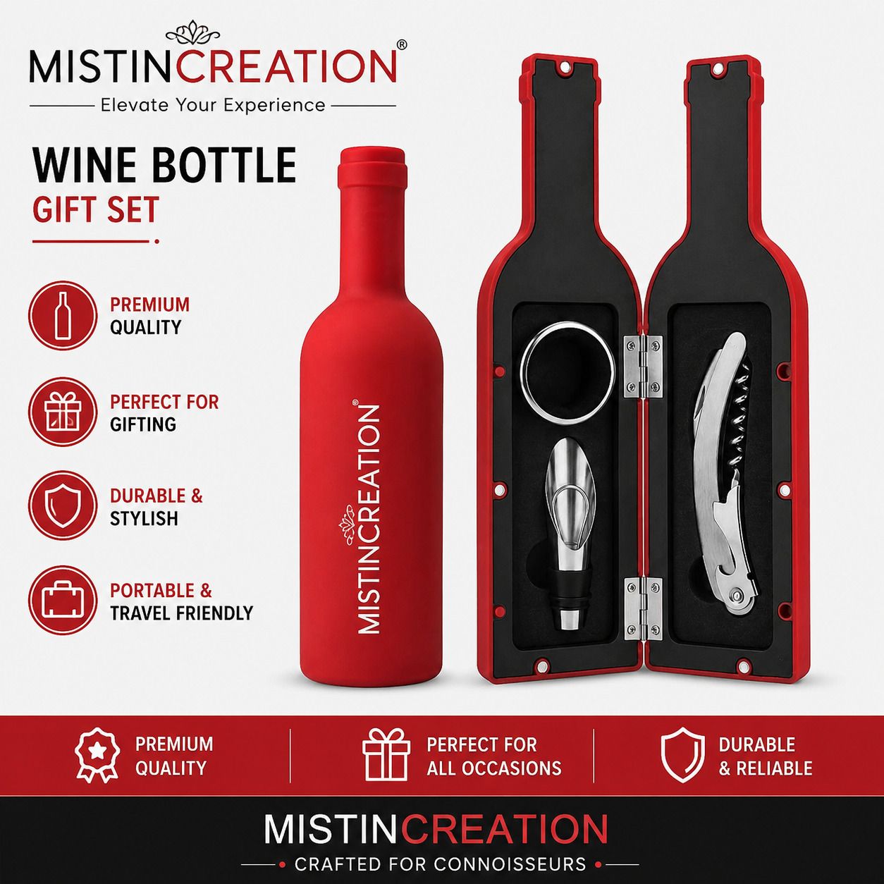 GM02 Bottle Shape Wine Opener Case Bottle Opener Set-image-22