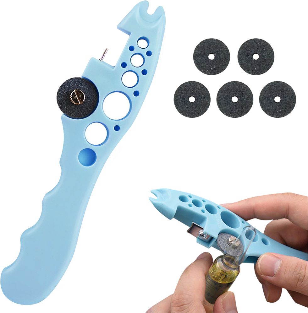 or Medical Use, Cut The Ampoule or Medical Glass Good Partner for Ampoule Ampule Cutter with Replaceable Grinding Wheel, Ampoule Cutter Bottle Opener-image-11