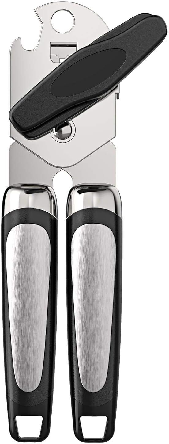 kvyediz CO-001 Premium Stainless Steel Manual Can Opener with Ergonomic Grip Bottle Opener-picture-13