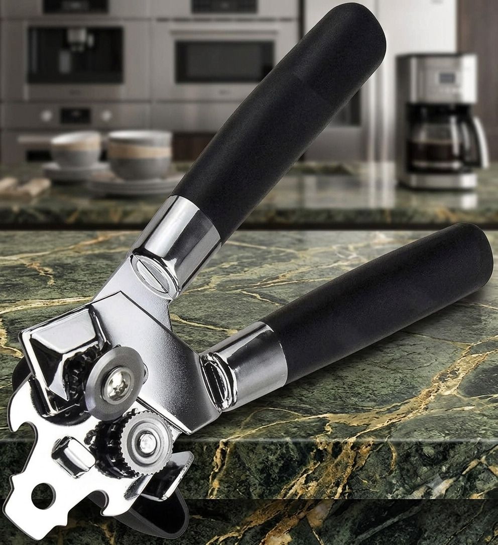 shoper zone Can Opener Tin Cutter1234 3-in-1 Stainless Steel Can Opener, Bottle Opener & Tin Cutter- Heavy Duty Manual Bottle Opener-picture-18