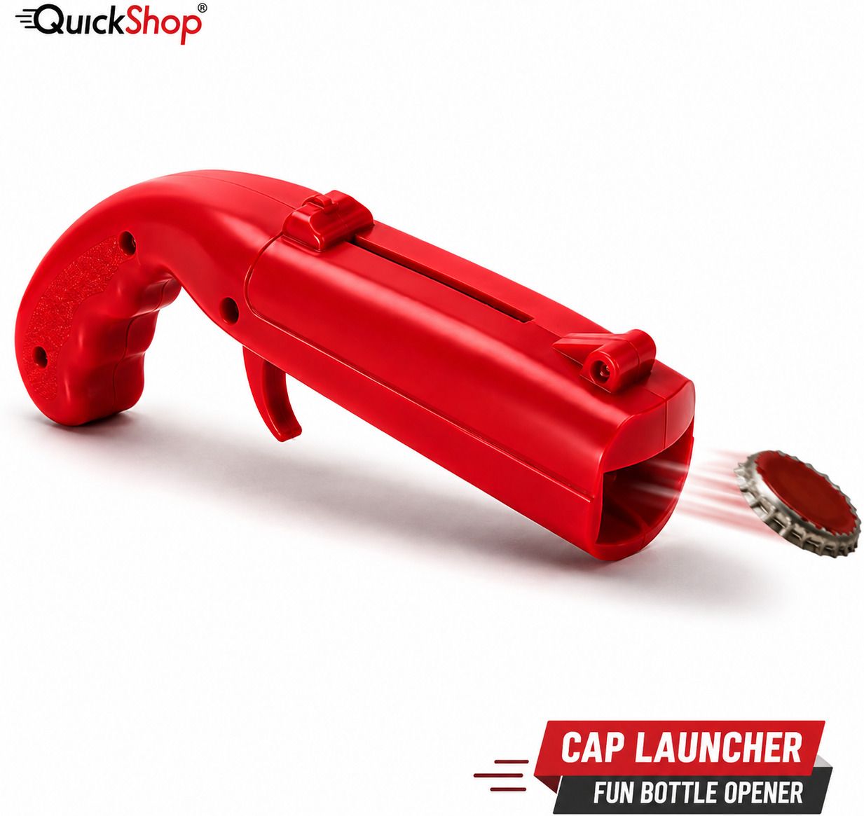quickshop traders QuickShop Premium Cap Gun Bottle Opener for Beer & Soft Drink Glass Bottles Cap Gun Bottle Opener Bottle Opener-picture-12