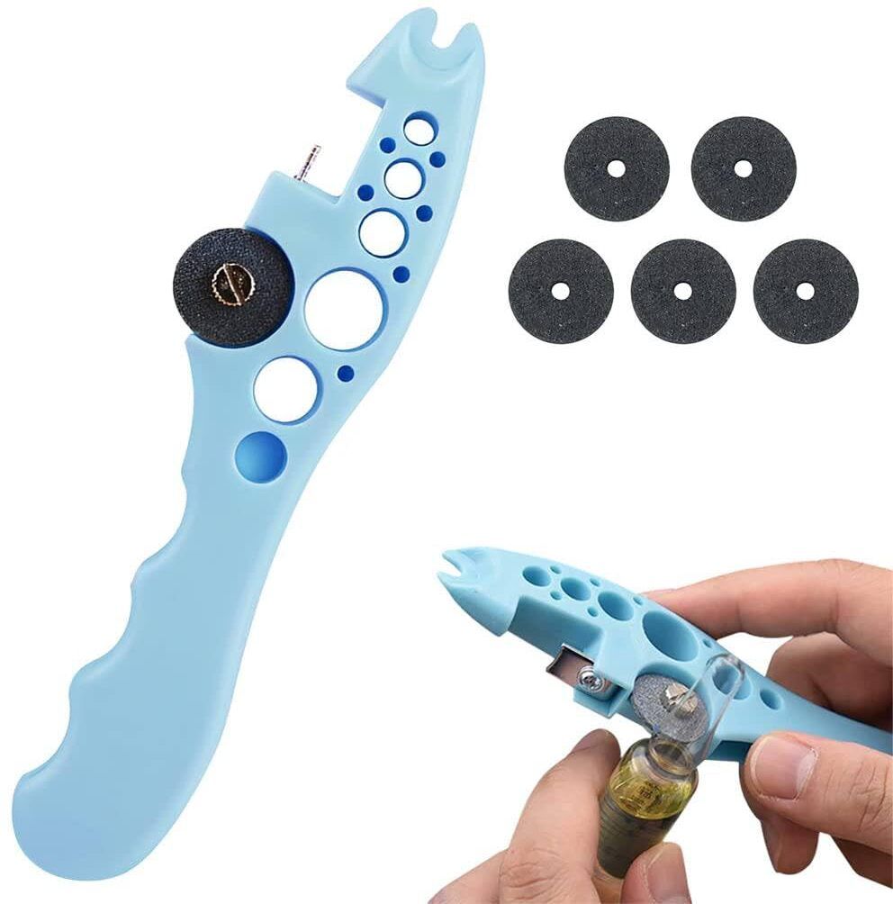 senvox Ampule Cutter with 5 Extra Blade Ampule Cutter with 5 Extra Blade | Glass Ampoule Breaker Tool for Medical & Home Bottle Opener-picture-25
