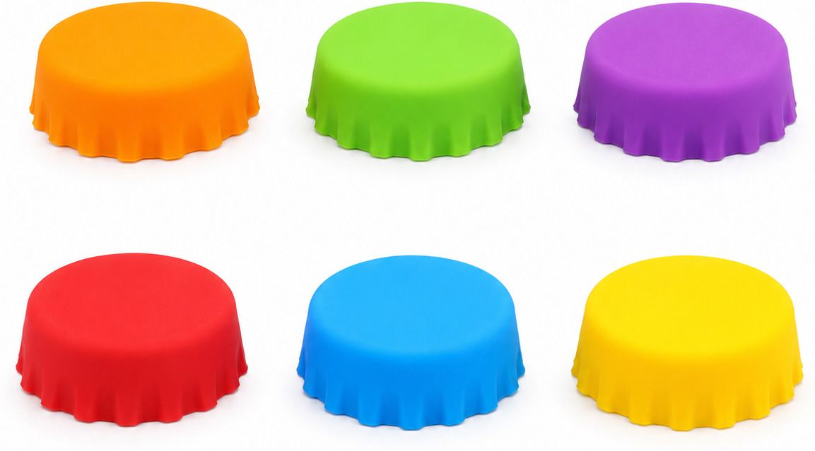 mahadev Silicone Bottle Stopper Pack of 6 Silicone Bottle Stopper-picture-0