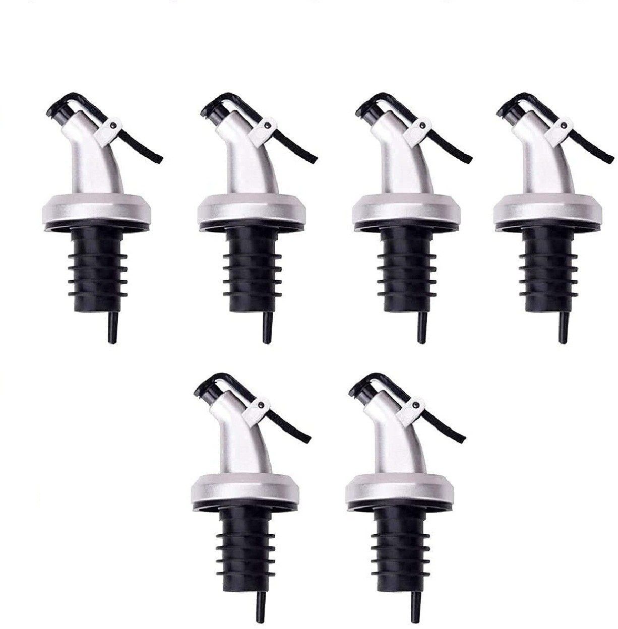 Olive Oil Dispenser Stoper, Leak-Proof Pour Spout Capwine Cap (Pack Of 6) Plastic Bottle Stopper-image-36
