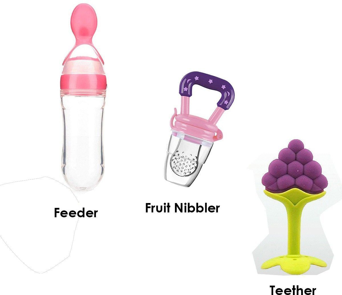 Feed Nibbler - Fruit Nibbler/Soft Pacifier/Feeder - Teether Silicone feeding bottle - Fruit Nibbler/Soft Pacifier/Feeder-Teether Tongs