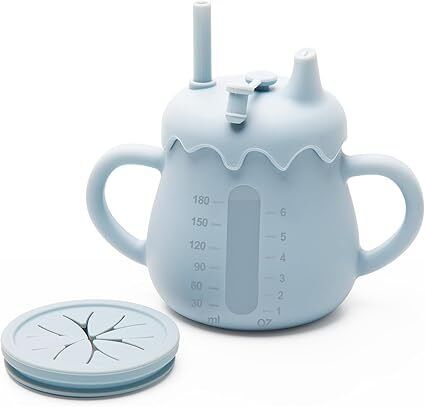 Baby sippy cup Plastic Baby weaning cup Tongs